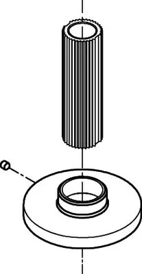 Produktbild von GROHE Rosette 101351, supersteel