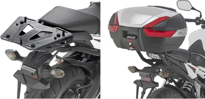 Productafbeelding van GIVI bagagedrager voor bovenop de motor, geschikt voor Monokey of Monolock koffers, zonder bevestigingsplaat