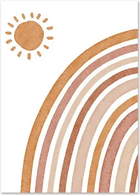 Produktbild von TPFLiving Kunstdruck LW-1010 (OHNE RAHMEN) Poster - Leinwand - Wandbild - Hochauflösender Giclée-Druck, langlebig und hochwertig - Hunde, Herz und Regenbogen für Kinderzimmer -  - Größe: 30x42cm