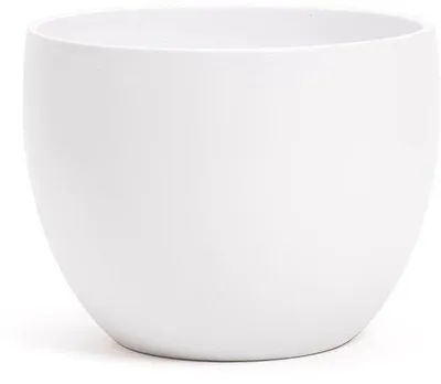 Immagine prodotto di Semplice vaso in vetro con superficie liscia e lucida - Pezzo unico - Diametro 17 cm - Altezza 13,5 cm