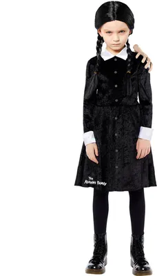 Immagine prodotto di Costume da Mercoledì Addams per ragazze