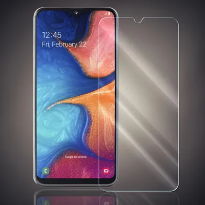 Produktbild von Panzer Folie für Samsung Galaxy A20e Echt Glas Displayschutzfolie Transparent Glasfolie 9H Härtegrad Schutzglasfolie
