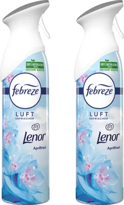 Produktbild von 2 x Febreze Lufterfrischer-Spray Lenor Aprilfrisch 2 x 185ml