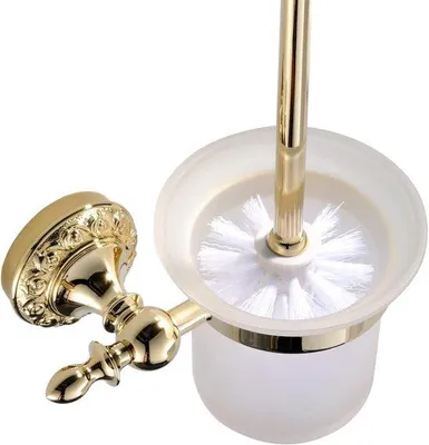 Produktbild von Moderne Messing-Toilettenbürstenhalter Gold