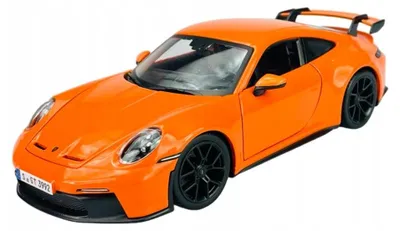 Produktbild von Bburago Porsche 911 (992) GT3 Orange Metallmodell 1:24