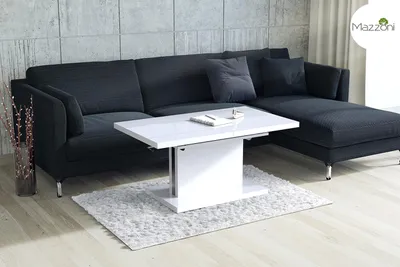 Produktbild von Design Couchtisch Tisch Aston stufenlos höhenverstellbar ausziehbar 120 bis 200cm Esstisch