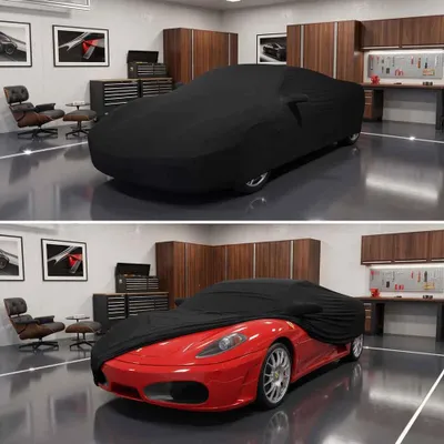 Image de Housse de voiture intérieure adaptée à Ferrari F360 Noir avec poches pour