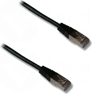 Produktbild von RJ45 Netzwerkkabel Cat.6, 10m, Schwarz, Vergoldeter Stecker, AWG 24