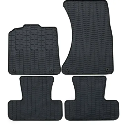 Produktbild von für Audi Q5 ab 11/2008-12/2016 Passform Fußmatten PETEX Gummimatten 4-teilig schwarz Allwettermatten Gummifußmatten