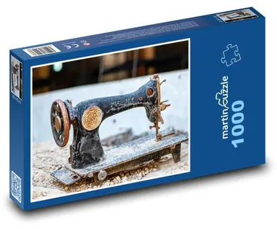 Obrázek produktu pro Puzzle 1000 Starý šicí stroj - martinpuzzle
