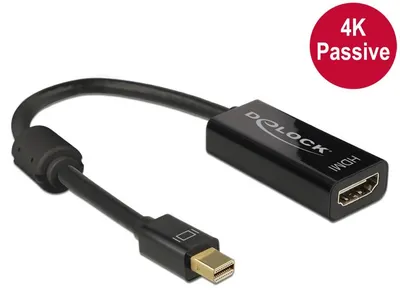 Image de Delock Câble adaptateur mini DisplayPort 1.2 mâle>HDMI femelle