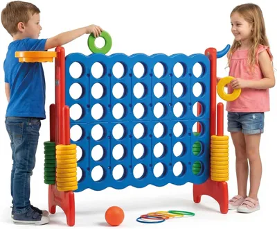 Imagen del producto de Juego de exterior 3 en 1, de 84 x 121 x 41 cm, que incluye baloncesto y juego de lanzamiento de aros