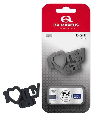Produktbild von Dr. Marcus Auto-Lufterfrischer Schwarz – Ich liebe mein Auto – Duftanhänger – r Duft – Lang anhaltende Wirkung – Neutralisiert Gerüche [DRM76937]