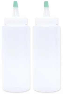 2 Quetschflaschen 180 ml – für Saucen, Ketchup & Dressing