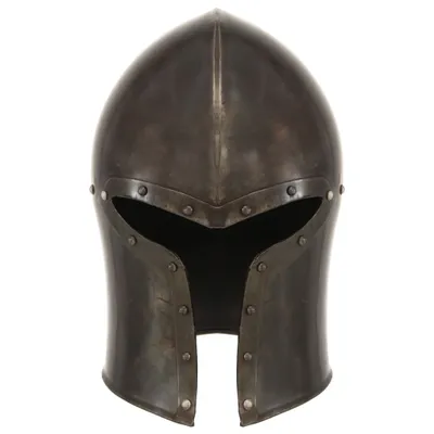Immagine prodotto di vidaXL Elmo da Cavaliere Medievale Antico Replica LARP Argento Acciaio