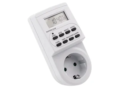 Produktbild von Digitale Zeitschaltuhr McPower "AZ-62", 10 Schaltprogramme, 12/24 Std. Zyklus
