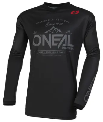Productafbeelding van Oneal Element Dirt Motocross shirt (zwart/grijs, maat M)