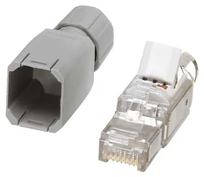 Zdjęcie produktu dla Phoenix Contact VS-08-RJ45-5-Q / IP20, RJ-45, Szary, Plastik, Cat5, 26/23, Nikiel