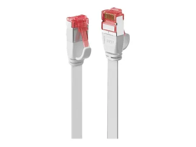 Produktbild von LINDY Patchkabel Cat6 U/FTP Flachband weiß 2.00m