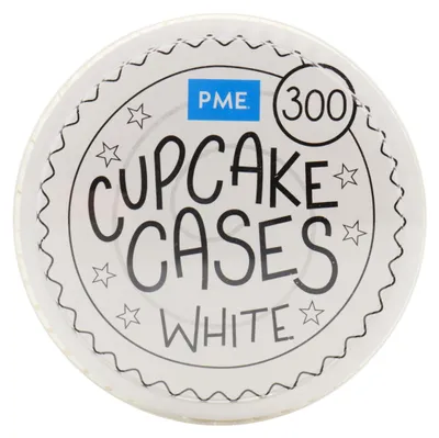 Zdjęcie produktu dla PME Cake - Papilotki do babeczek białe 300 sztuk