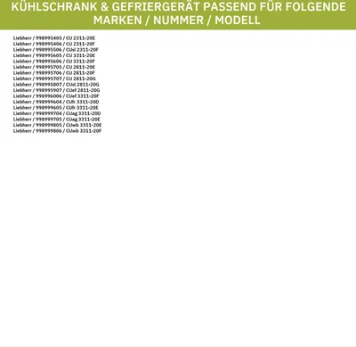 Produktbild von Schubladenblende LIEBHERR 7426932 für Gefrierkasten oben KühlGefrierKombination