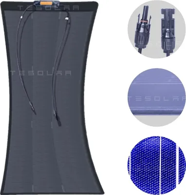 Obrázok produktu pre 21,4% účinnosť článku, maximálne výkonové napätie 19,25 V, prevádzková teplota -20 ℃ až +65 ℃, solárny panel, 100 W
