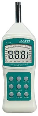 Productafbeelding van Geluidsniveaumeter - Decibelmeter Geluidsmeter - Geluidsmetingen Uitvoeren - Achtergrondgeluid Absorberend - 26.16 x 7.87 x 3.81 cm - Grijs