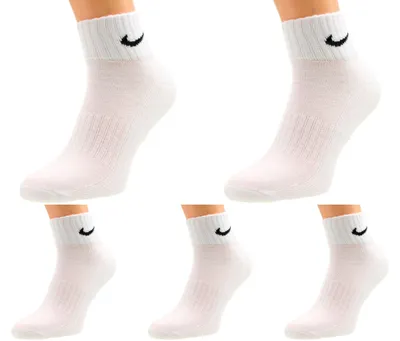 Produktbild von 5 Paar Nike SX7677 Everyday Lightweight Ankle Sportsocken Herren Damen - Farbe: weiß - Größe: 38-42