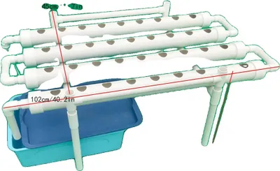 Zdjęcie produktu dla Hydroponiczny system uprawy, 1 poziom dla 36/54 roślin, wydajne wykorzystanie wody, 102 cm x 45 cm x 35 cm