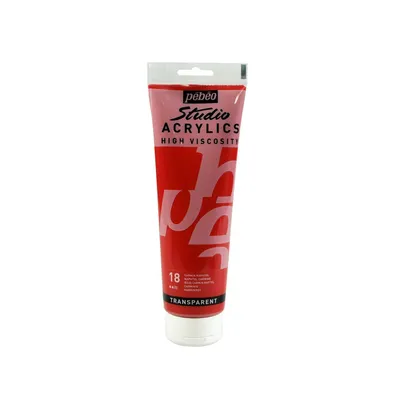 Immagine prodotto di Colore acrilico trasparente - Carminio - 250 ml