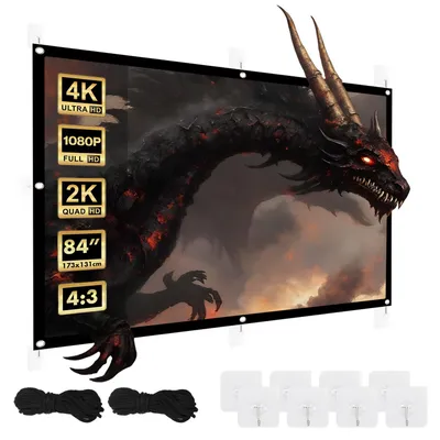 Obrázok produktu pre Projekčné plátno Maclean 84" 175x131cm 4:3 25mm napínací hák MC-166