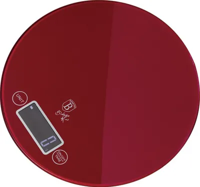 Immagine prodotto di BERLINGERHAUS Bilancia da cucina digitale rotonda 5 kg Borgogna Linea Metallica BH-9426