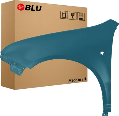Produktbild von BLU Kotflügel Passend für Skoda Fabia I (6Y) 9432 Links Blau AdmiralBlau | 1999-2007 | Vorderseite Vorne | Lackiert | Einbaufertig