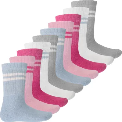 Produktbild von MT Sport- und Freizeitsocken für Kinder (10 Paar) - Tennissocken für Mädchen und Jungen - Pastel