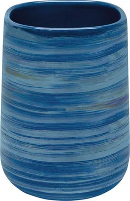 Immagine prodotto di Bicchiere per spazzolini Kleine Wolke, dispenser di sapone "Argentic" blu