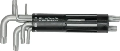 Produktbild von SW-Stahl 04484L Winkelschlüssel mit Stirnlochbohrung 8 tlg. T 10 - T 50