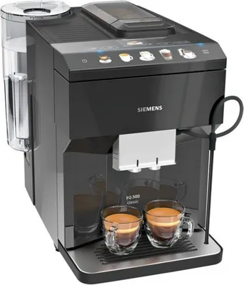 Zdjęcie produktu dla Siemens iQ500 TP503R09, Ekspres do espresso, 1,7 l, Ziarna kawy, Kawa mielona, Wbudowany młynek, 1500 W, Czarny