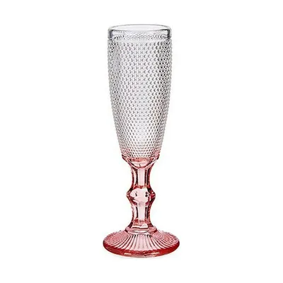 Produktbild von Kieliszek do szampana z różowego przezroczystego szkła 6 sztuk (180 ml)