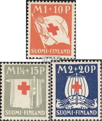 Produktbild von Briefmarken Finnland 1930 Mi 158-160 (kompl.Ausg.) postfrisch Rotes Kreuz