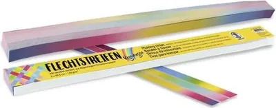 Produktbild von URSUS 200 Flechtstreifen "Regenbogen", 2 x 49,5 cm