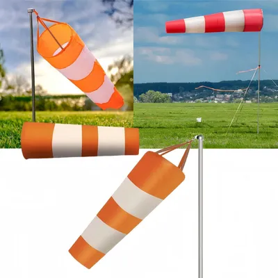 Productafbeelding van Windsack, oranje, reflecterend, waterdicht, 60 cm, Oxford-stof
