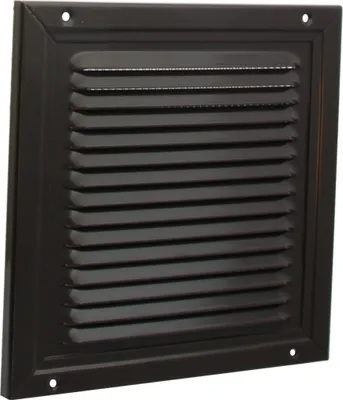 Produktbild von Lüftungsgitter LG 2020 MGS-B Lamellengitter Braun 200 x 200mm Zuluft Abluftgitter