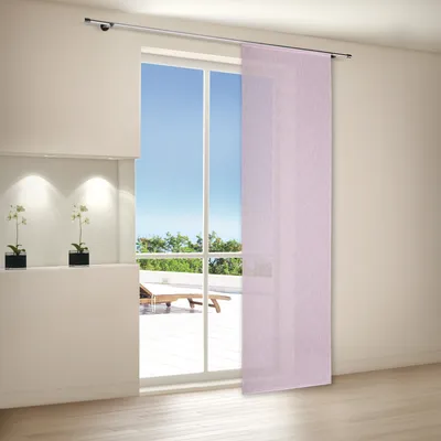 Produktbild von Gerster Flächenvorhang Uni B = 60 x H =245 cmTransparent We Uni rosa