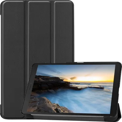 Image de Housse de protection pour Samsung Galaxy Tab A 8 SM-T290 SM-T295 8.0 pouces Slim Case Etui avec fonction stand et fonction auto sleep/wake Noir