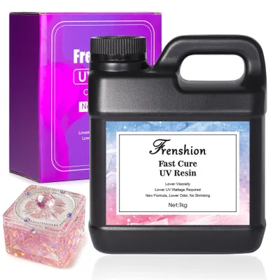 UV-Harz 1000 g, schnellhärtend, vergilbungsfrei, für Schmuck & Gießen
