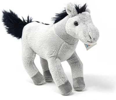 Image de Cornelissen - Doudou - cheval gris - 25 cm