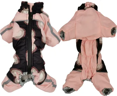 Image de Imperméable à l'eau chien chaud rembourré gilet vêtements chiots veste d'hiver vêtements - 12 rose
