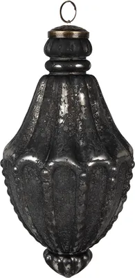 Immagine prodotto di Guaina natalizia Clayre & Eef Ø 11x22 cm in vetro nero