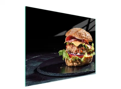 Obrázok produktu pre Sklenená doska na krájanie 52x40 hamburgerov