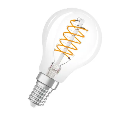 Produktbild von OSRAM Dimmbare LED-Lampen, Vintage-Edition, 40 Watts Ersatz, E14, P-shape, 2700 Kelvin, Warm weiß, Klares Glas, single Pack